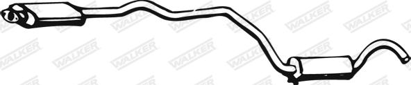Walker 02647 - Середній глушник вихлопних газів autozip.com.ua