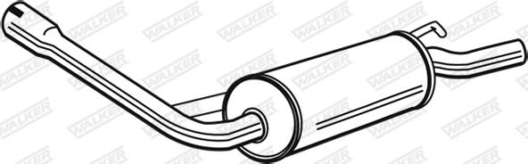 Walker 02667 - Глушник вихлопних газів кінцевий autozip.com.ua