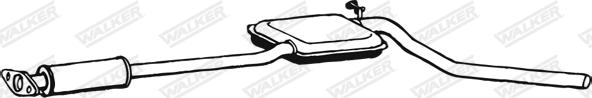 Walker 02602 - Середній глушник вихлопних газів autozip.com.ua