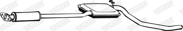 Walker 02622 - Середній глушник вихлопних газів autozip.com.ua