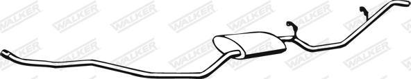 Walker 02206 - Глушник вихлопних газів кінцевий autozip.com.ua