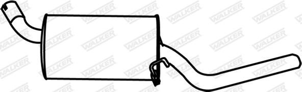 Walker 14971 - Глушник вихлопних газів кінцевий autozip.com.ua