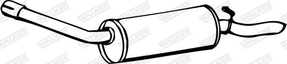 Walker 14605 - Глушник вихлопних газів кінцевий autozip.com.ua