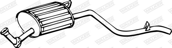 Walker 14155 - Глушник вихлопних газів кінцевий autozip.com.ua