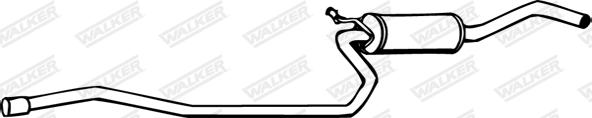 Walker 14853 - Середній глушник вихлопних газів autozip.com.ua