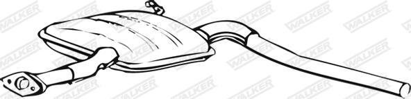 Walker 15006 - Середній глушник вихлопних газів autozip.com.ua