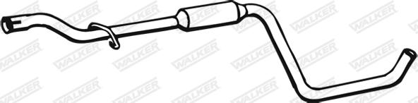 Walker 15191 - Середній глушник вихлопних газів autozip.com.ua