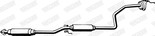 Walker 15130 - Середній глушник вихлопних газів autozip.com.ua