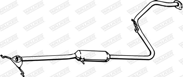 Walker 15749 - Середній глушник вихлопних газів autozip.com.ua