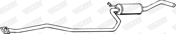 Walker 16091 - Середній глушник вихлопних газів autozip.com.ua