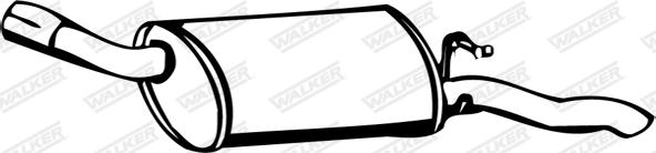 Walker 16193 - Глушник вихлопних газів кінцевий autozip.com.ua