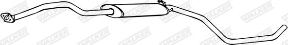 Walker 16142 - Середній глушник вихлопних газів autozip.com.ua