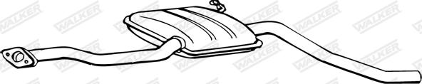 Walker 16189 - Середній глушник вихлопних газів autozip.com.ua
