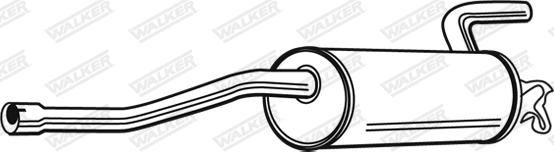 Walker 16261 - Глушник вихлопних газів кінцевий autozip.com.ua