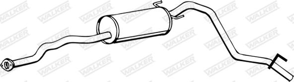 Walker 16766 - Глушник вихлопних газів кінцевий autozip.com.ua