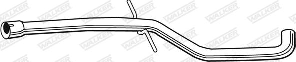 Walker 10424 - Труба вихлопного газу autozip.com.ua