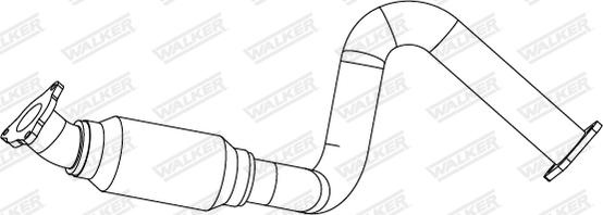 Walker 10886 - Труба вихлопного газу autozip.com.ua