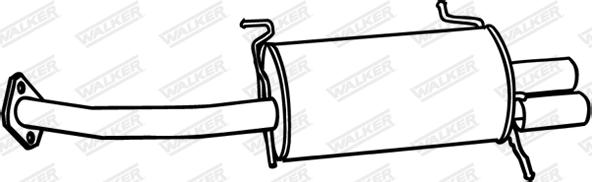 Walker 18842 - Глушник вихлопних газів кінцевий autozip.com.ua