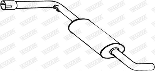 Walker 18269 - Середній глушник вихлопних газів autozip.com.ua