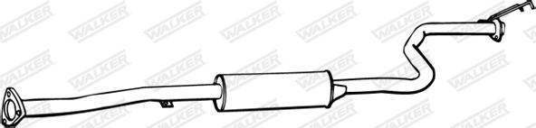 Walker 18755 - Середній глушник вихлопних газів autozip.com.ua