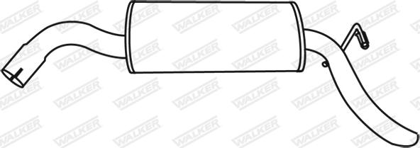 Walker 18719 - Глушник вихлопних газів кінцевий autozip.com.ua