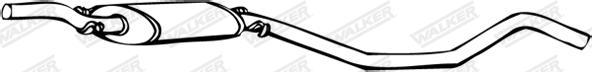 Walker 13856 - Середній глушник вихлопних газів autozip.com.ua