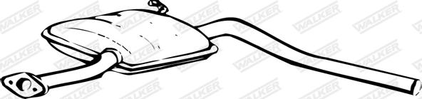 Walker 13801 - Середній глушник вихлопних газів autozip.com.ua
