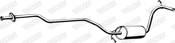 Walker 13758 - Середній глушник вихлопних газів autozip.com.ua
