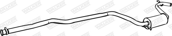 Walker 12438 - Середній глушник вихлопних газів autozip.com.ua