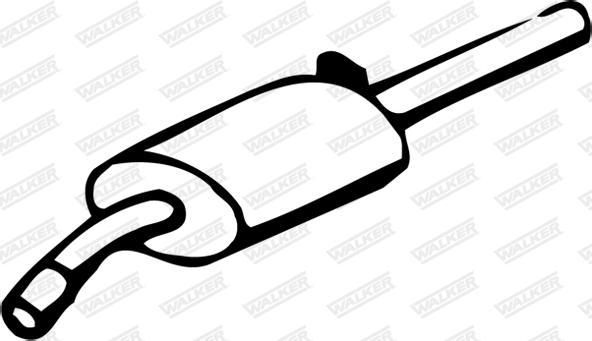 Walker 12362 - Глушник вихлопних газів кінцевий autozip.com.ua