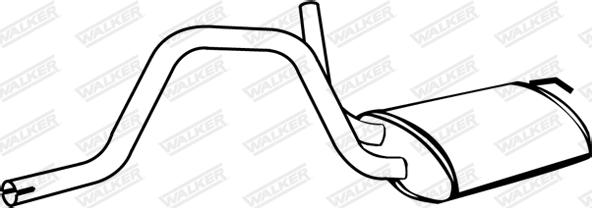 Walker 17564 - Середній глушник вихлопних газів autozip.com.ua