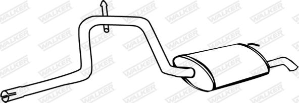 Walker 17560 - Глушник вихлопних газів кінцевий autozip.com.ua
