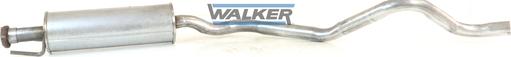 Walker 17348 - Середній глушник вихлопних газів autozip.com.ua