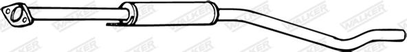 Walker 17359 - Середній глушник вихлопних газів autozip.com.ua