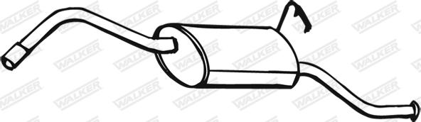Walker 17709 - Глушник вихлопних газів кінцевий autozip.com.ua