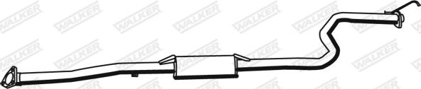 Walker 17786 - Середній глушник вихлопних газів autozip.com.ua