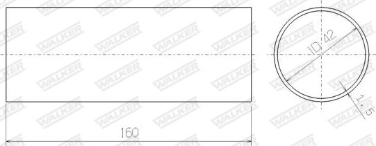 Walker 86205 - З'єднувальні елементи, система випуску autozip.com.ua