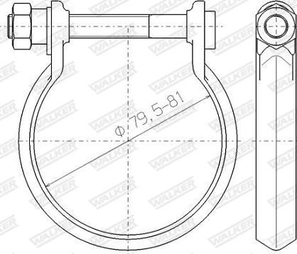 Walker 80464 - З'єднувальні елементи, система випуску autozip.com.ua