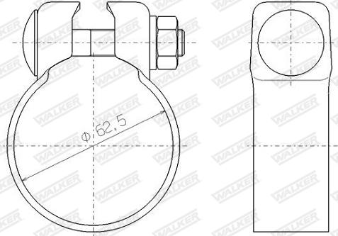 Walker 80365 - З'єднувальні елементи, система випуску autozip.com.ua