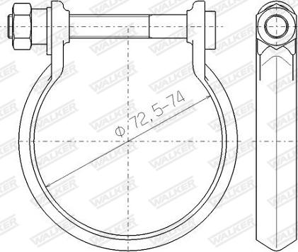 Walker 80781 - З'єднувальні елементи, система випуску autozip.com.ua
