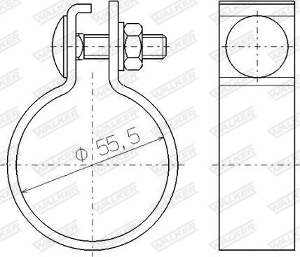 Walker 81971 - З'єднувальні елементи, система випуску autozip.com.ua