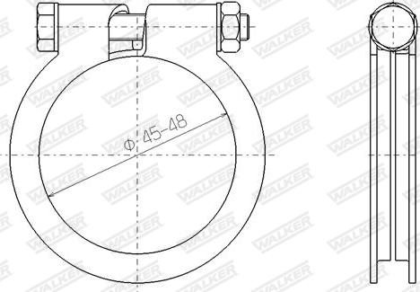 Walker 81817 - З'єднувальні елементи, система випуску autozip.com.ua