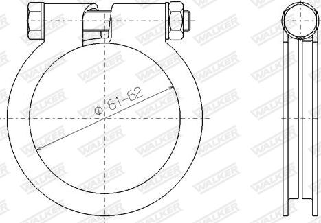 Walker 81872 - З'єднувальні елементи, система випуску autozip.com.ua