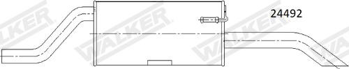 Walker 24492 - Глушник вихлопних газів кінцевий autozip.com.ua