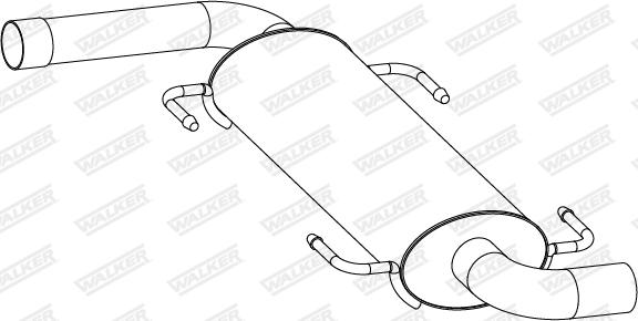 Walker 24320 - Глушник вихлопних газів кінцевий autozip.com.ua