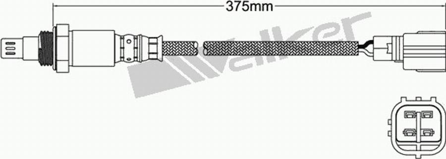 Walker 250-54059 - Лямбда-зонд, датчик кисню autozip.com.ua