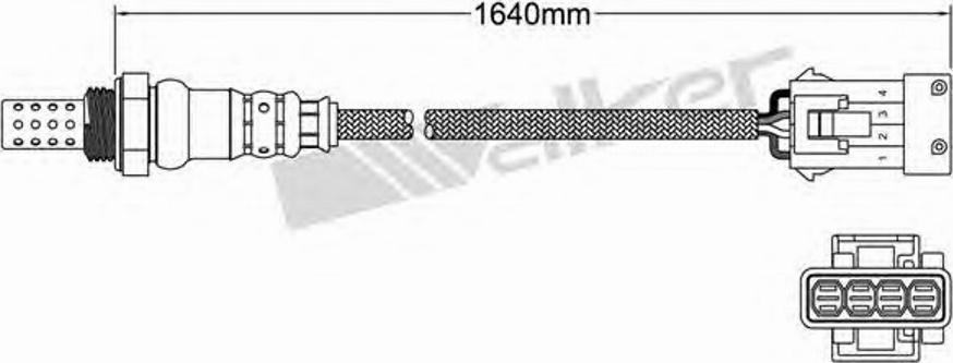 Walker 250-24410 - Лямбда-зонд, датчик кисню autozip.com.ua