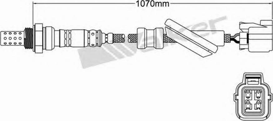 Walker 250-24476 - Лямбда-зонд, датчик кисню autozip.com.ua