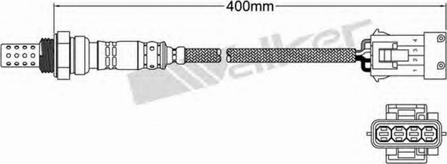 Walker 250-24536 - Лямбда-зонд, датчик кисню autozip.com.ua