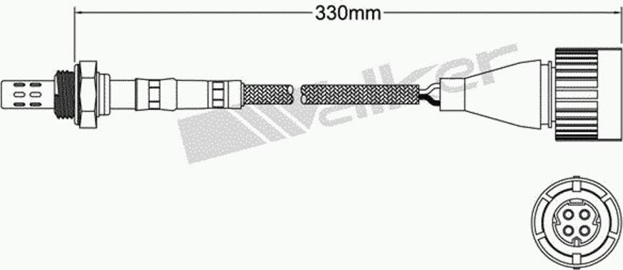 Walker 250-24605 - Лямбда-зонд, датчик кисню autozip.com.ua